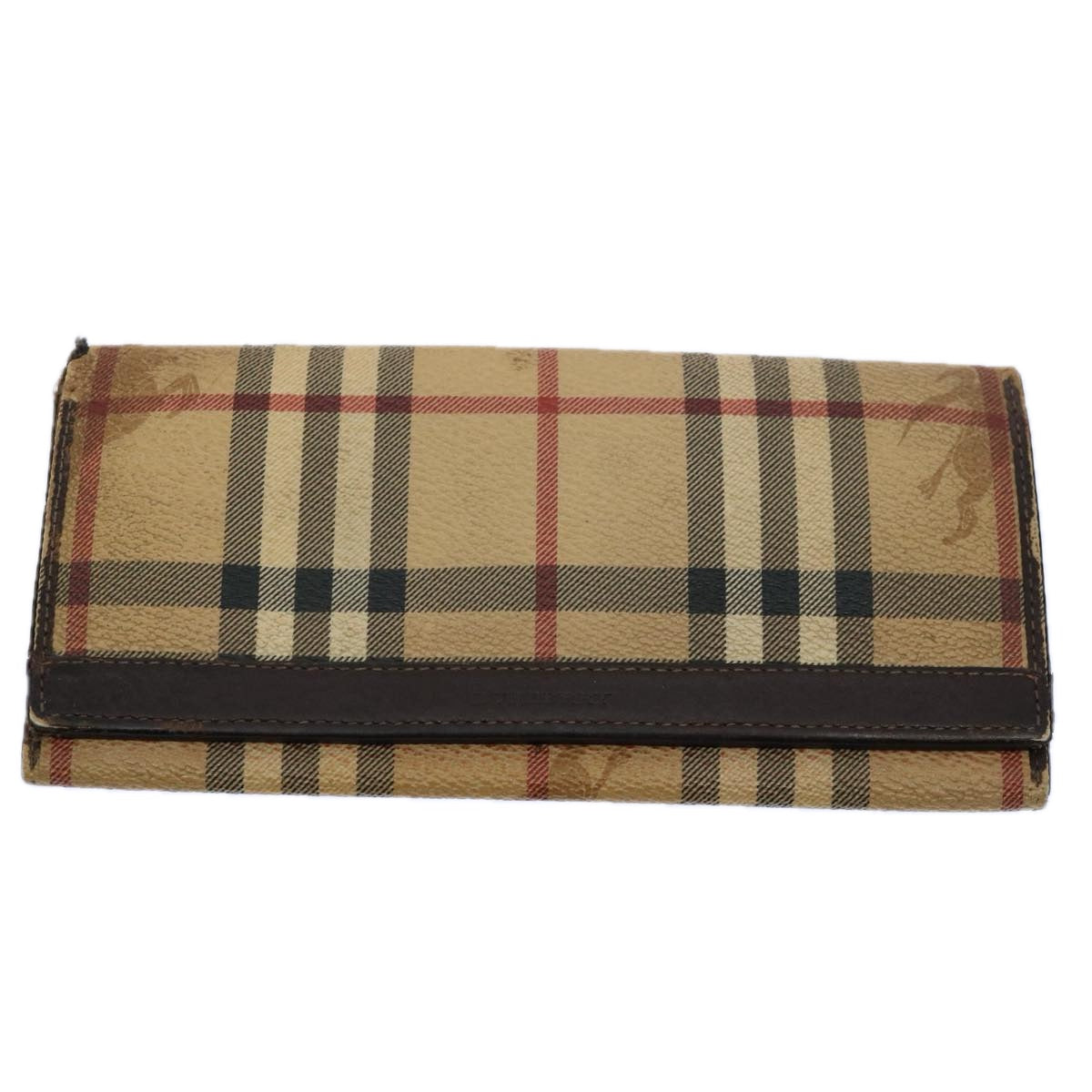 BURBERRY Nova Check Wallet Nylon Leather 7Set Beige Black Brown  ti1398