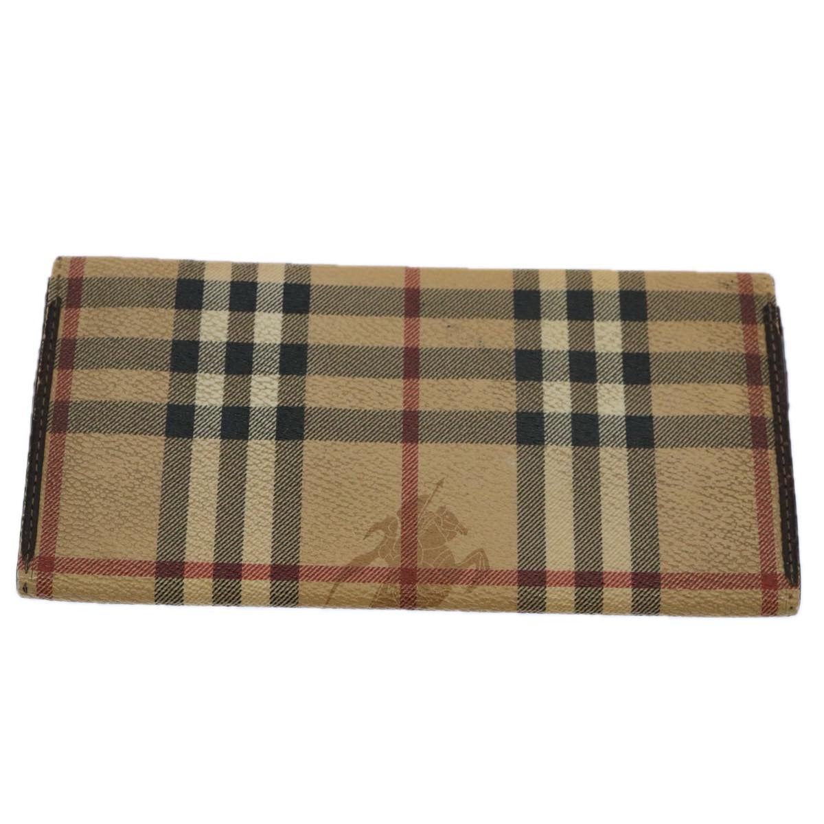 BURBERRY Nova Check Wallet Nylon Leather 7Set Beige Black Brown  ti1398