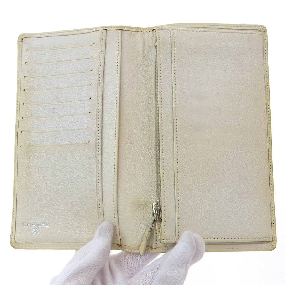 Chanel Camellia Leather Long Wallet A46511
