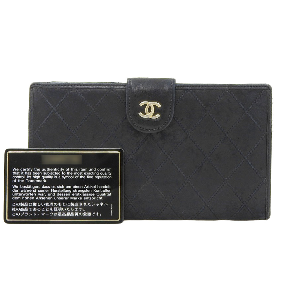 Chanel Leather Long Wallet with Clasp
