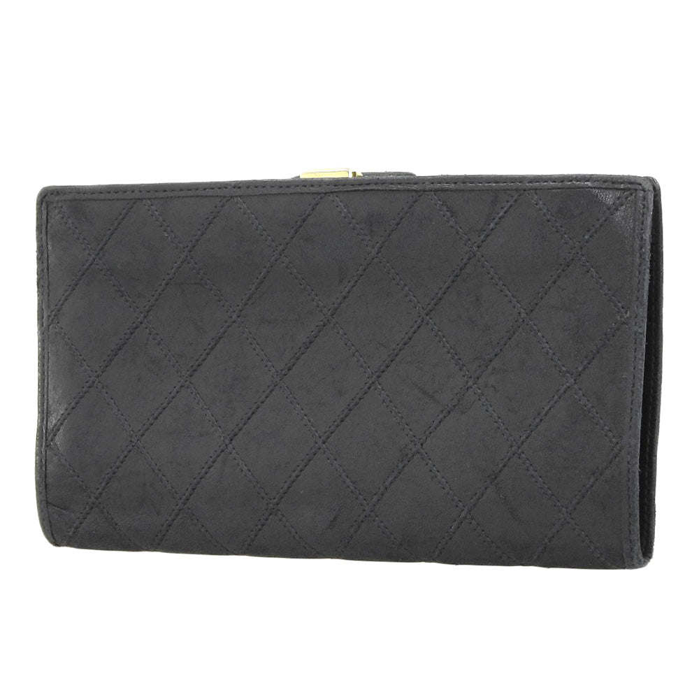 Chanel Leather Long Wallet with Clasp