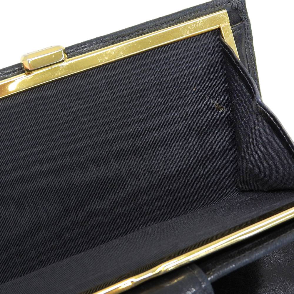 Chanel Leather Long Wallet with Clasp