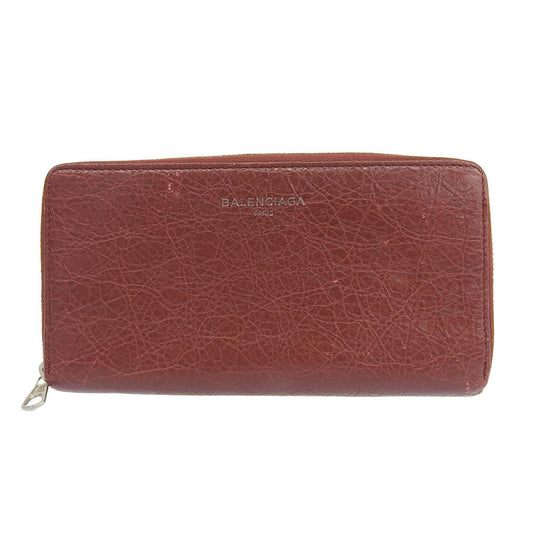 Balenciaga Essential Zip Around Leather Wallet