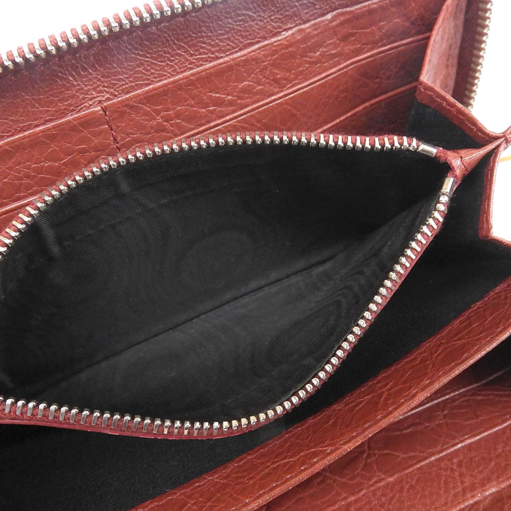 Balenciaga Essential Zip Around Leather Wallet