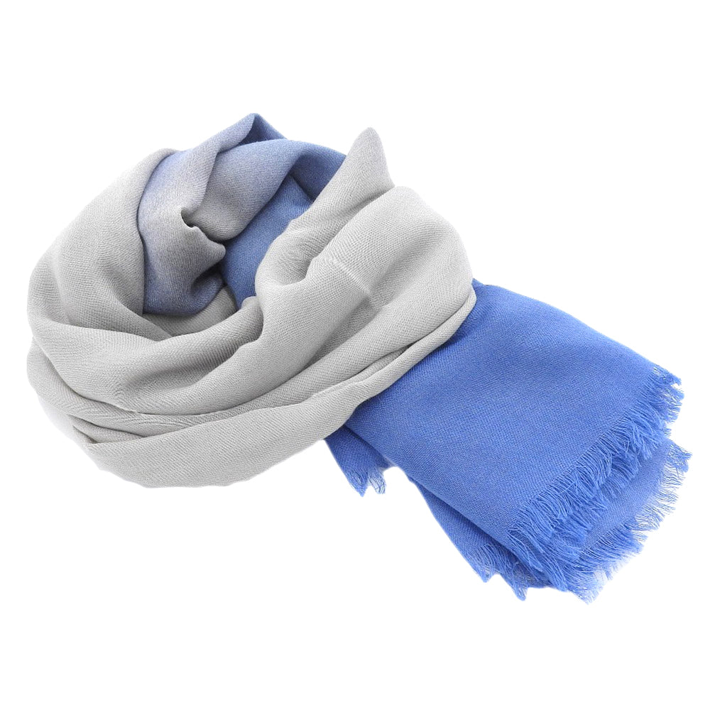 Bottega Veneta Gradient Scarf Blue Gray
