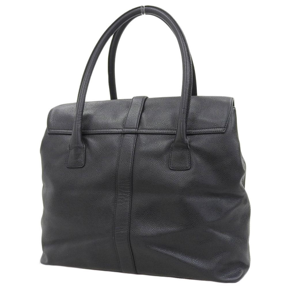 Chanel Caviar Skin Coco Mark Turn Lock Shoulder Bag Vintage