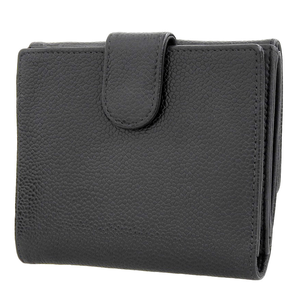 Chanel Caviar Skin Bifold Wallet Black