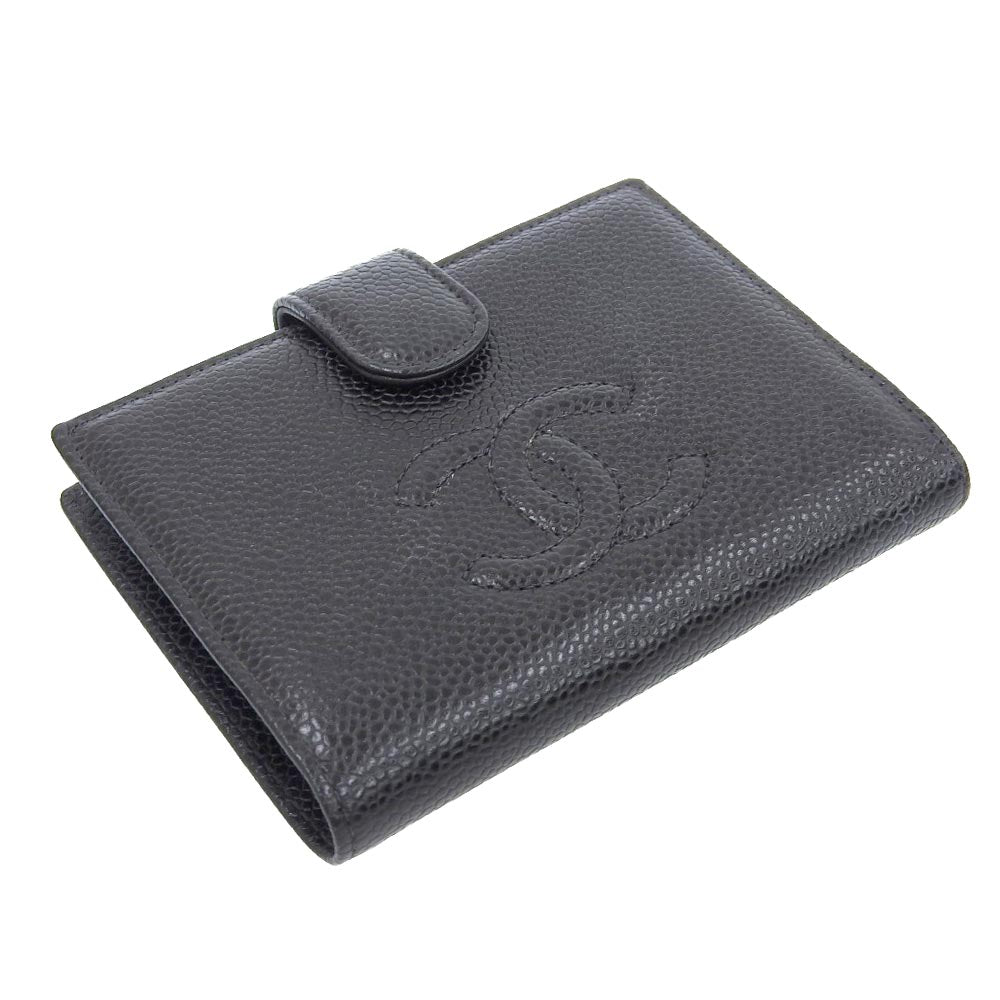 Chanel Caviar Skin Folding Wallet A13497