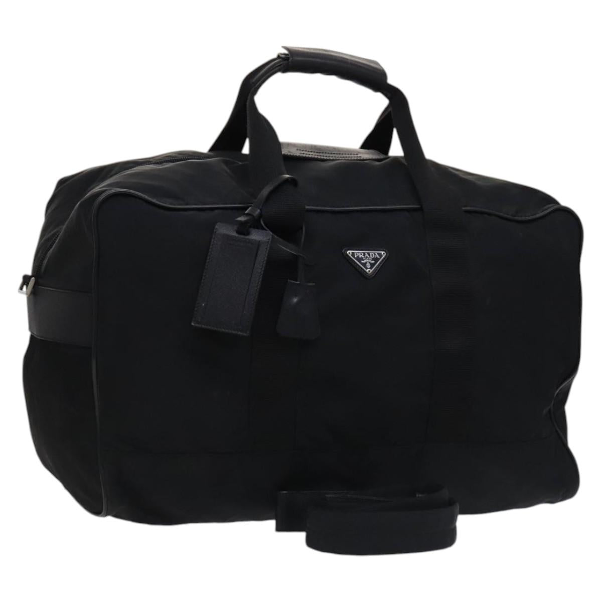 PRADA Boston Bag Nylon 2way Black  yk17044