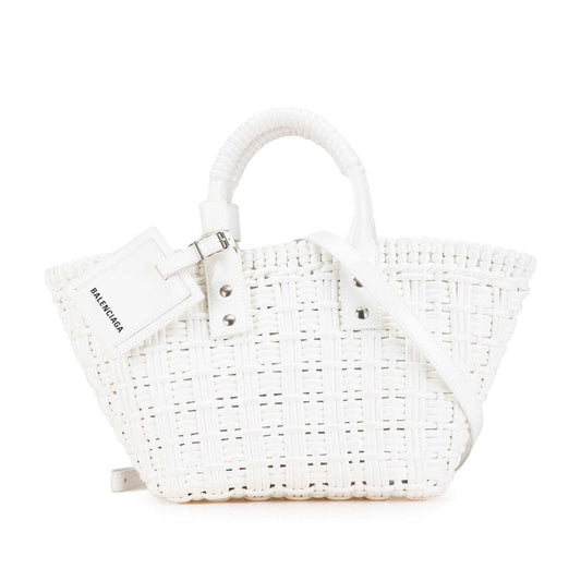 Balenciaga Bistro Basket XS Handbag White